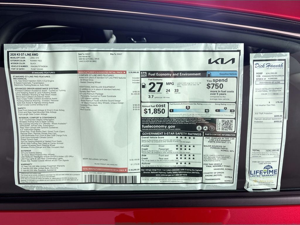 2026 Kia K5 GT-Line photo 24
