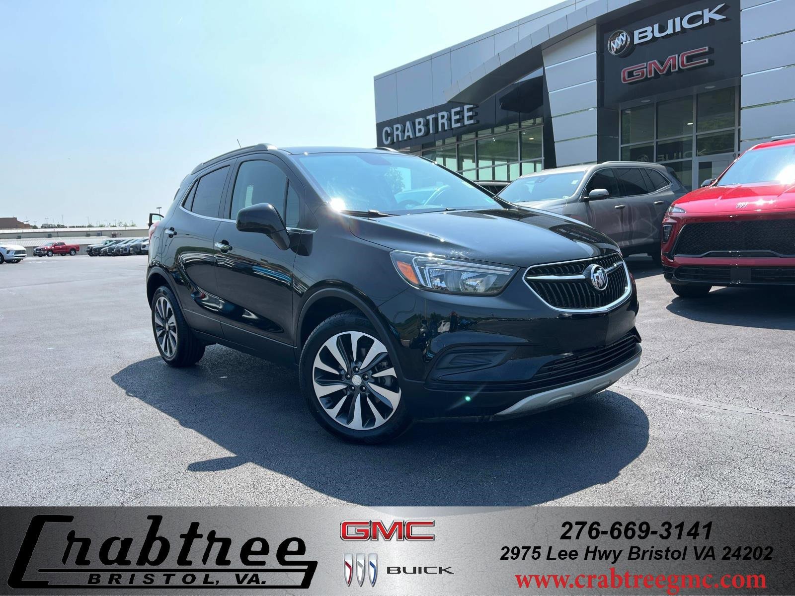 Used 2022 Ebony Twilight Metallic Buick Preferred image 1