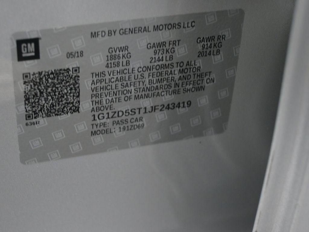 2018 Chevrolet Malibu 1LT photo 15