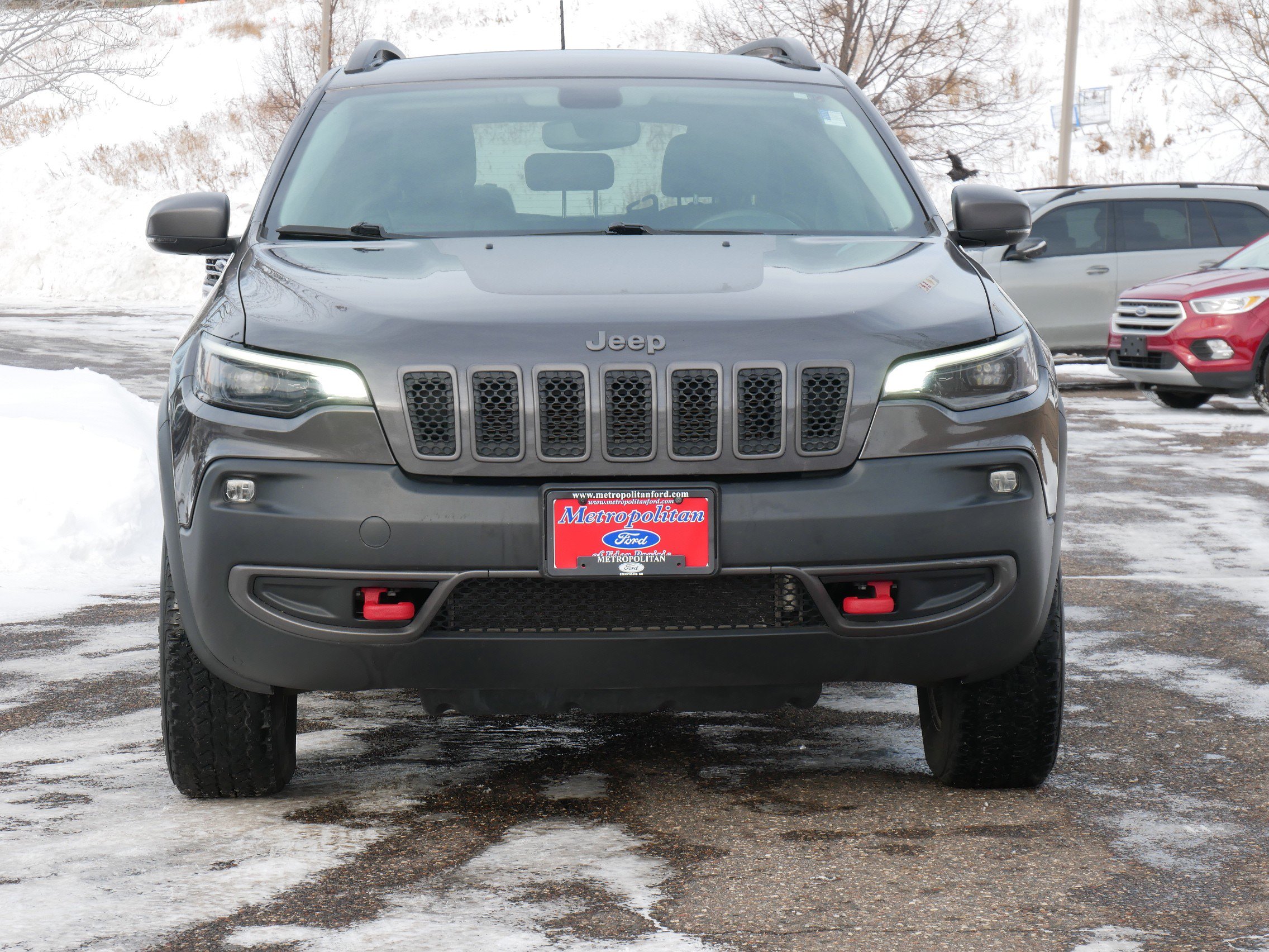 Used 2019 Jeep Cherokee Trailhawk with VIN 1C4PJMBX8KD456708 for sale in Eden Prairie, Minnesota