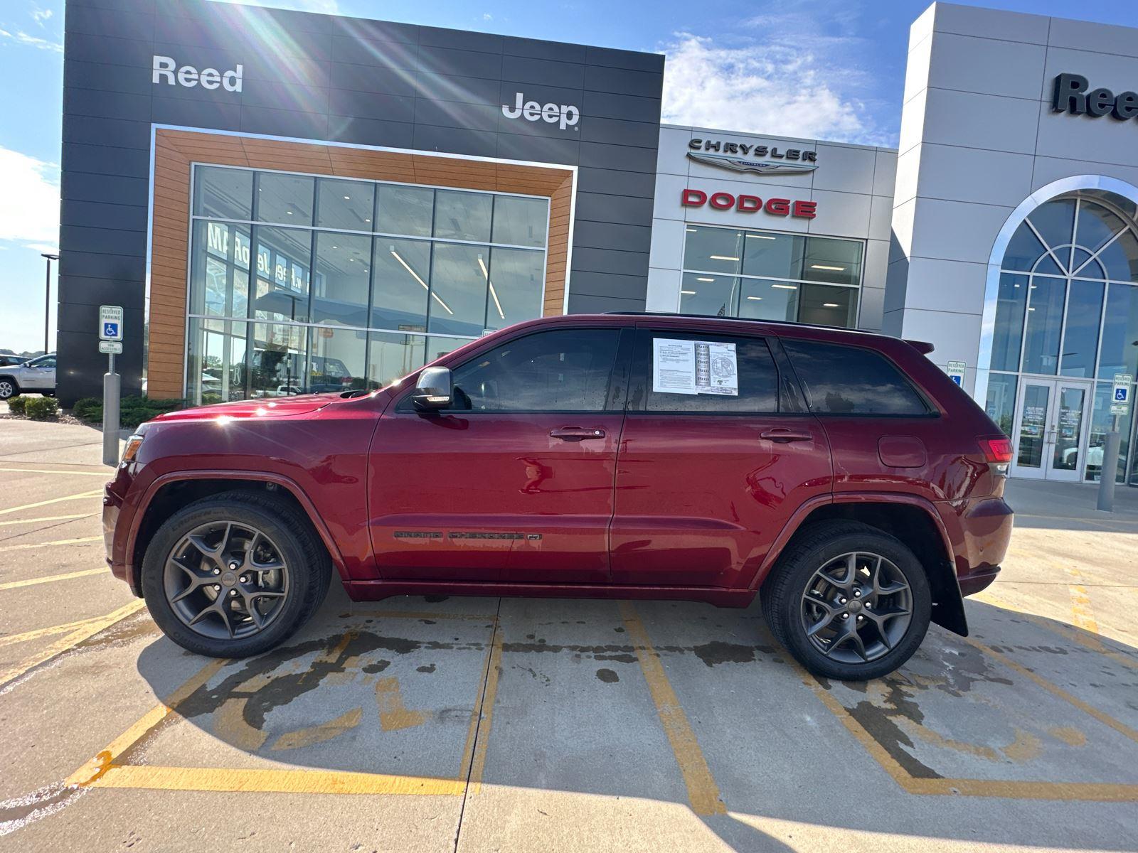 Used 2021 Jeep Grand Cherokee 80th Edition with VIN 1C4RJFBG1MC736838 for sale in Kansas City