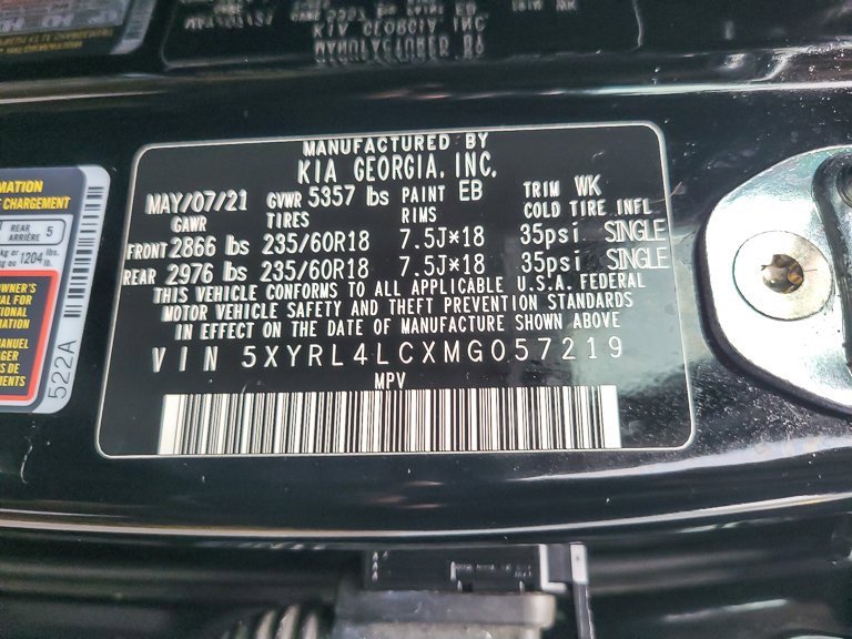 2021 KIA SORENTO - Image 22