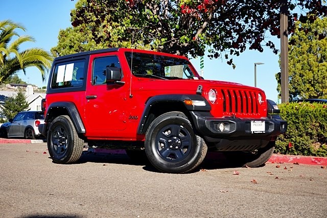 Certified Used 2022 Red Jeep Sport image 1