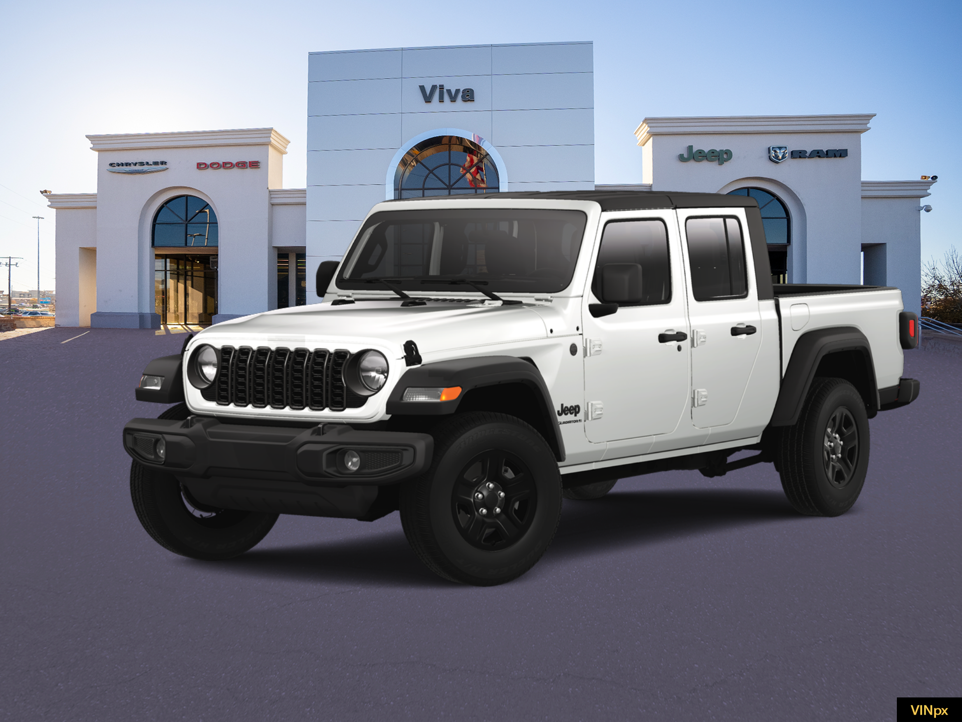 New 2025 Bright White Clear-Coat Exterior Paint Jeep Sport image 1