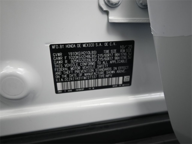 2026 Honda HR-V LX photo 3