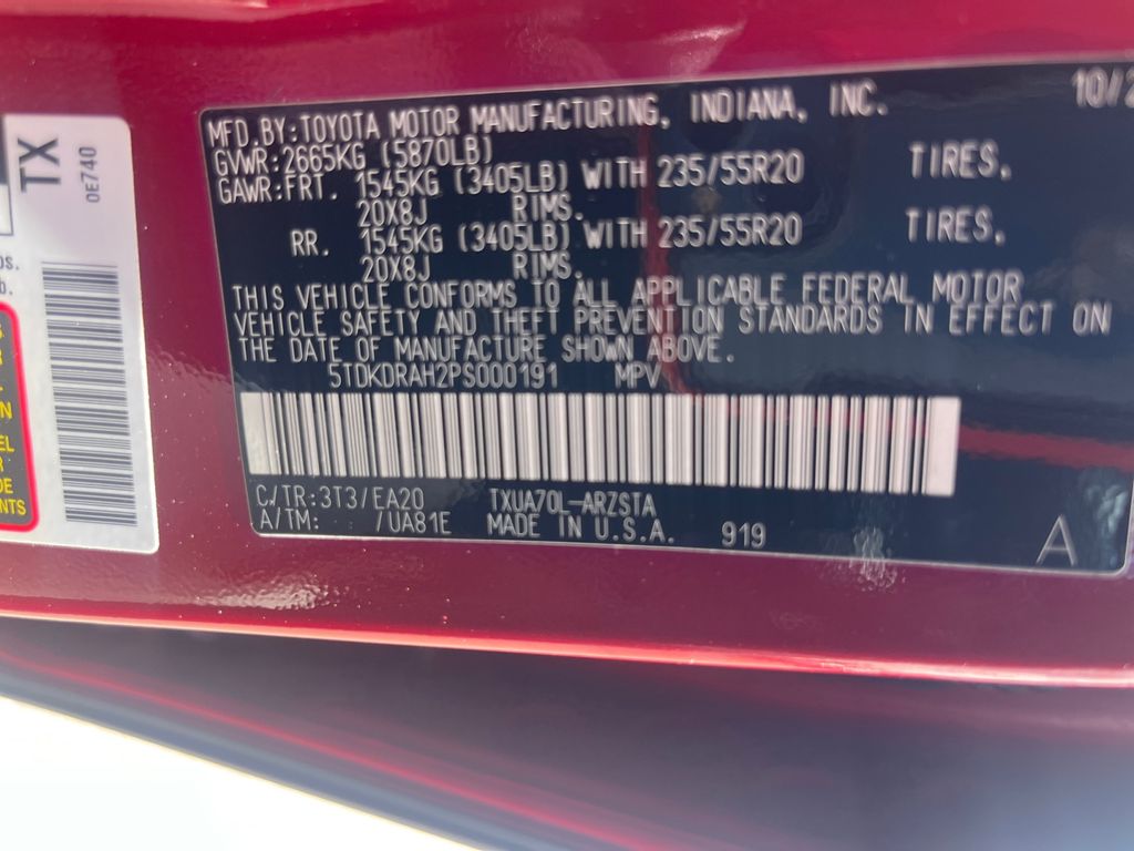 2023 Toyota Highlander XSE photo 20
