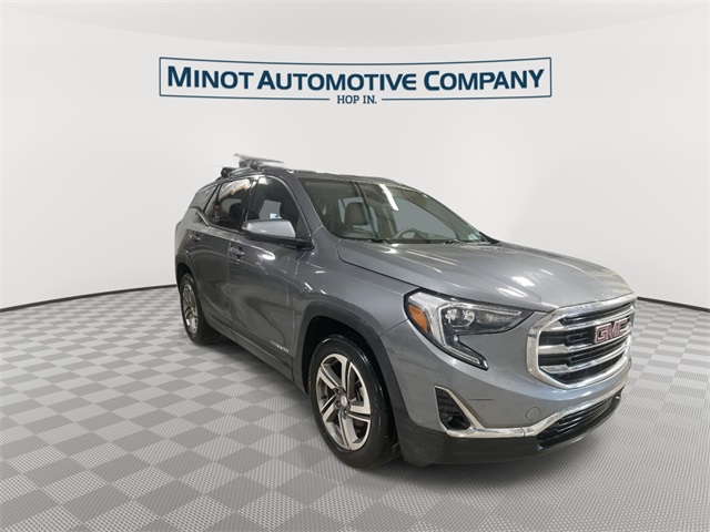 Used 2021 GMC Terrain SLT with VIN 3GKALPEV7ML310300 for sale in Minot, ND