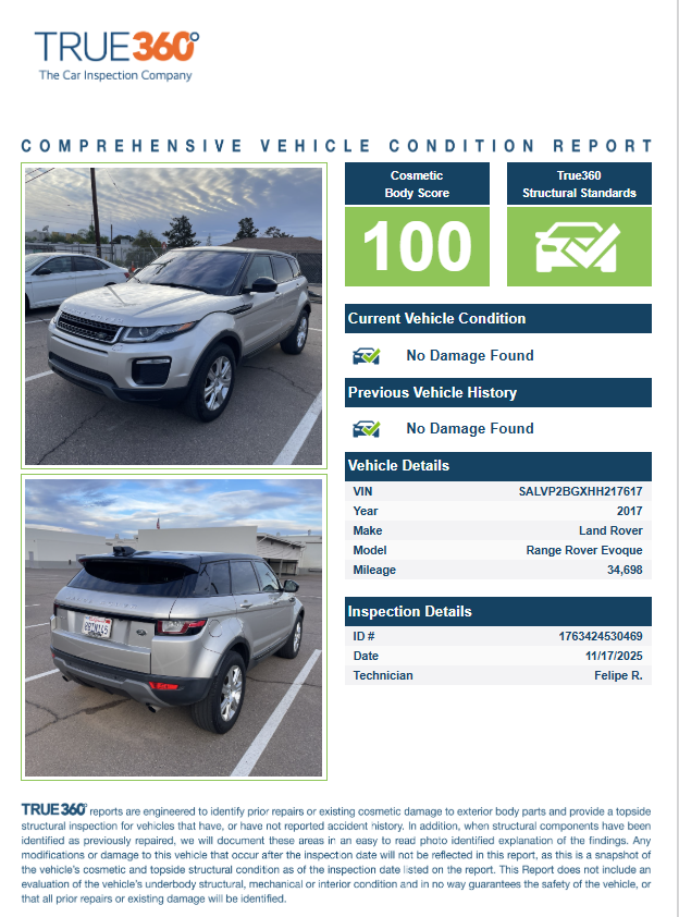 2017 Land Rover Range Rover Evoque SE Premium