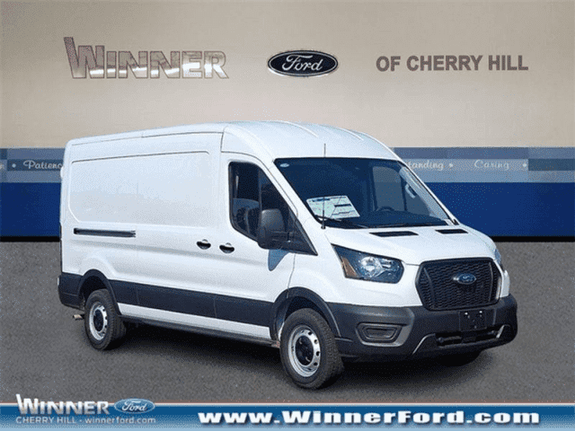 New 2025 Ford Transit Van T-150 Med Roof Slide Cargo Van Transit