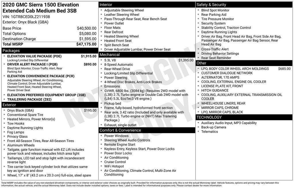 2020 GMC Sierra 1500 Elevation's photo