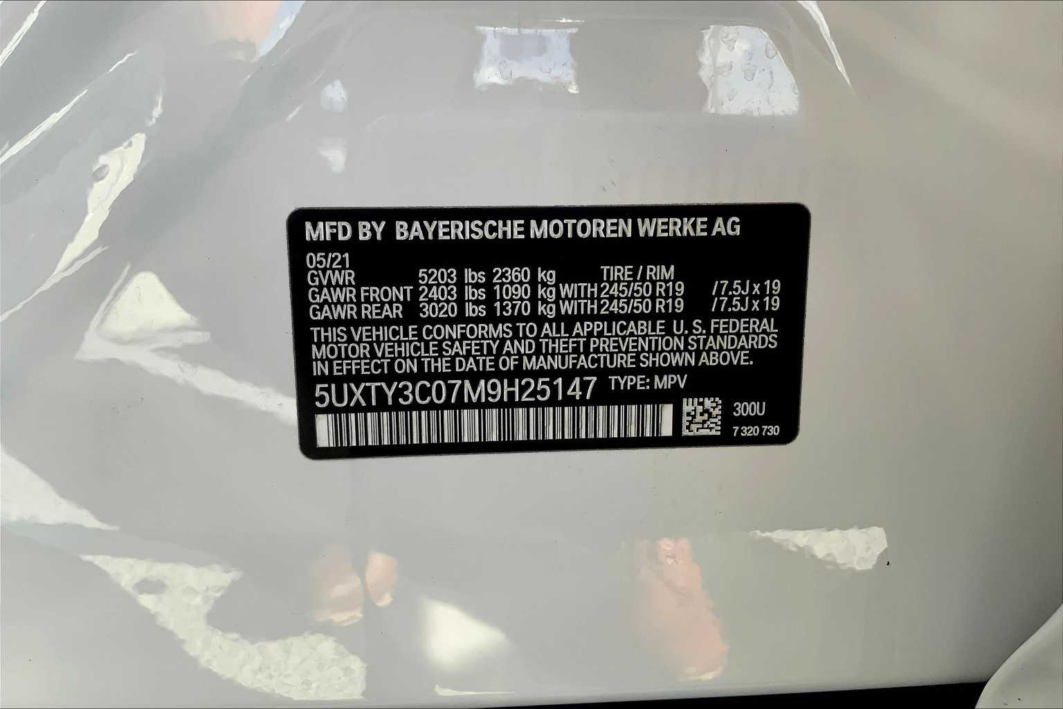 2021 Bmw X3 sDrive30i photo 31
