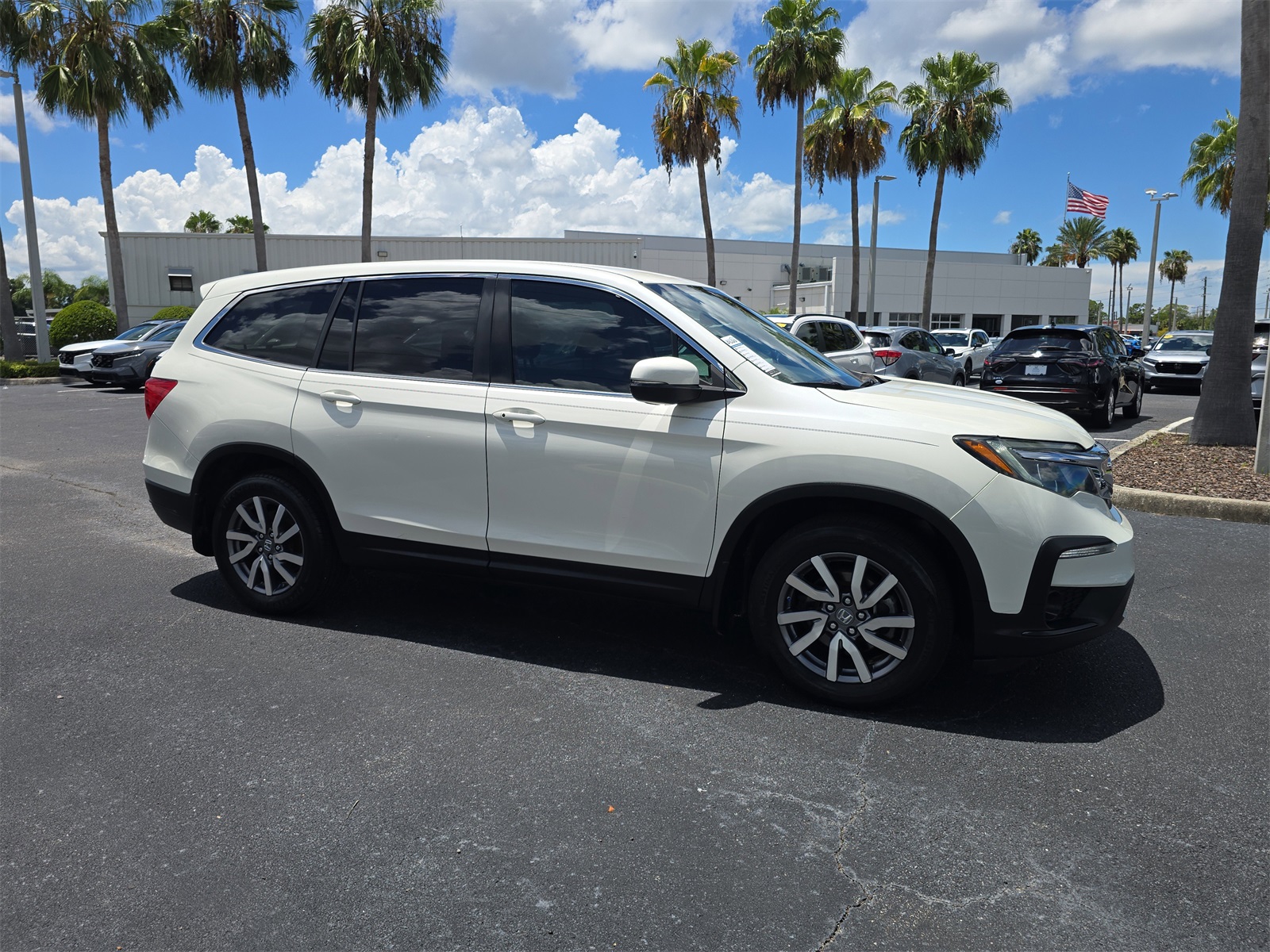 Used 2019 Honda Pilot EX with VIN 5FNYF5H30KB000517 for sale in Port Richey, FL