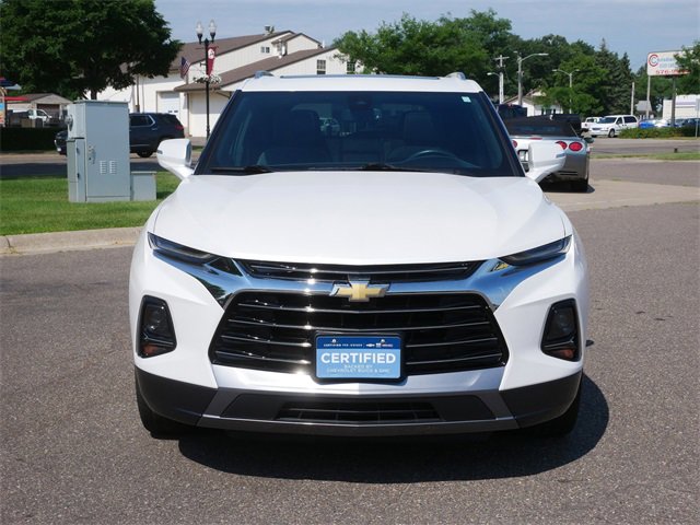 Certified 2022 Chevrolet Blazer Premier with VIN 3GNKBLRS3NS197505 for sale in Anoka, Minnesota