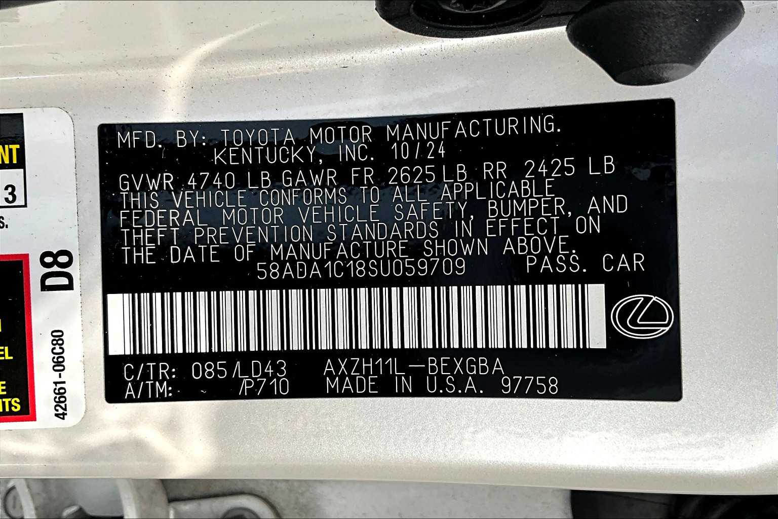 2025 Lexus ES Premium photo 34