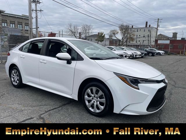 Used 2022 Toyota Corolla LE with VIN 5YFEPMAE7NP276997 for sale in New Bedford, MA