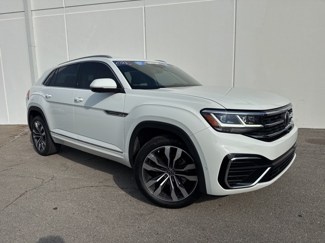 Certified 2021 Volkswagen Atlas Cross Sport SEL Premium R-Line with VIN 1V2FE2CA0MC235271 for sale in Kansas City