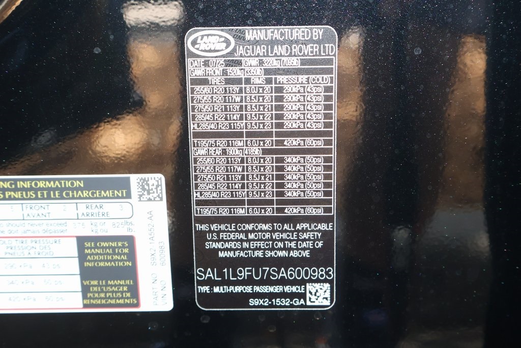 2025 Land Rover Range Rover Sport SE photo 26
