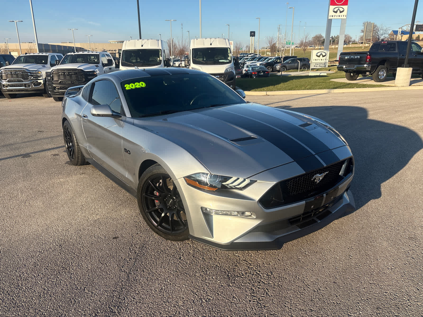 Used 2020 Ford Mustang GT Premium with VIN 1FA6P8CF3L5163615 for sale in Kansas City