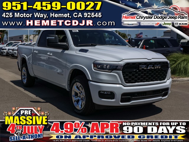 New 2025 Bright White Clear-Coat Exterior Paint RAM Big Horn image 1