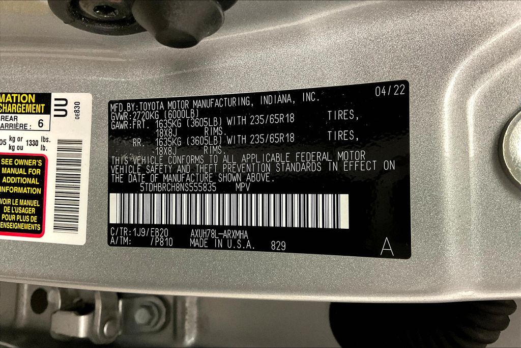 2022 Toyota Highlander Hybrid XLE photo 33