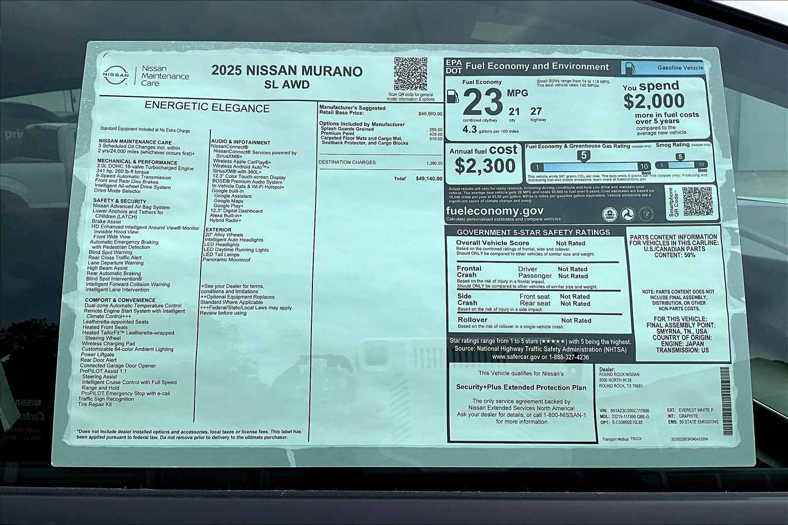 2025 Nissan Murano SL photo 18