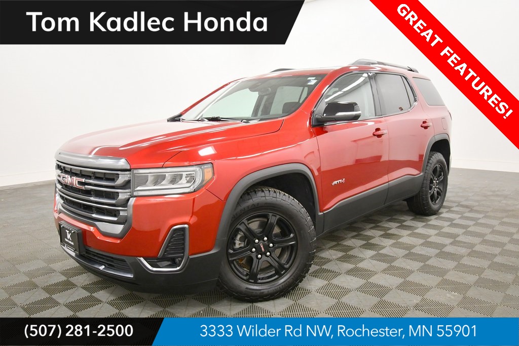 Used 2023 Volcanic Red Tintcoat GMC AT4 image 1