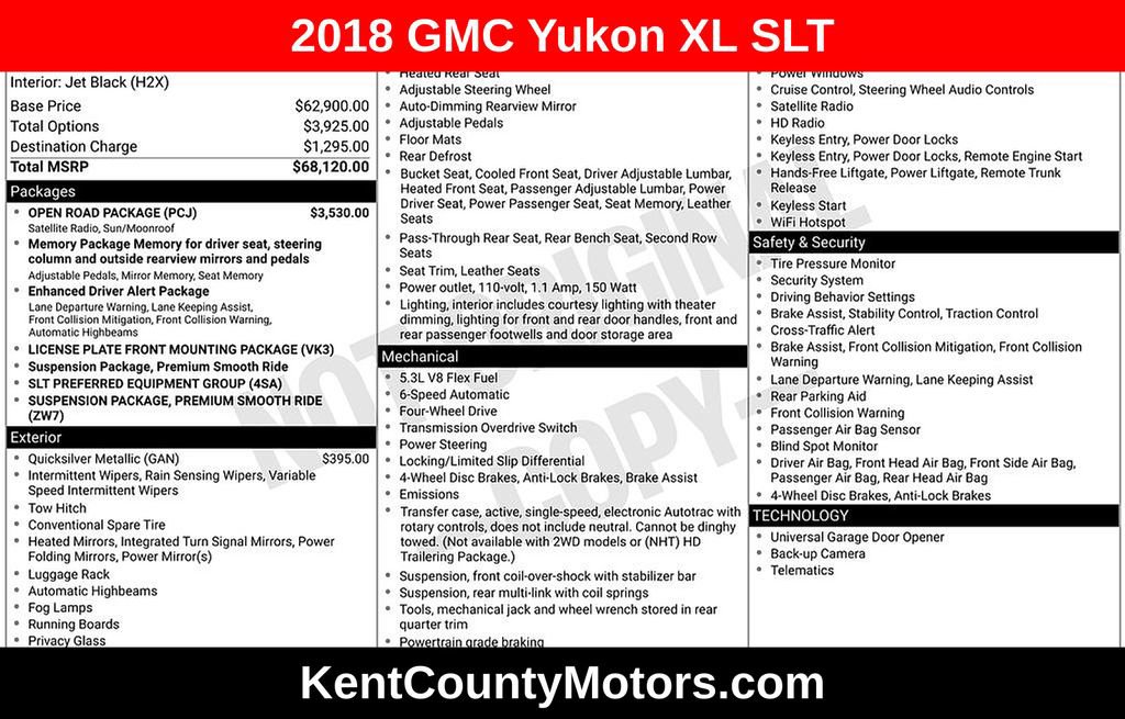 2018 GMC Yukon XL SLT's photo