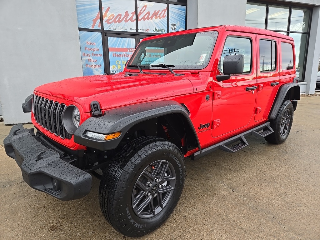 Used 2024 Jeep Wrangler 4-Door Sport S with VIN 1C4PJXDG2RW353622 for sale in Kansas City
