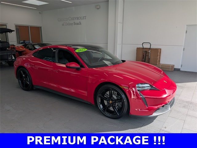 Used 2021 Porsche Taycan S with VIN WP0AB2Y14MSA44006 for sale in Delray Beach, FL