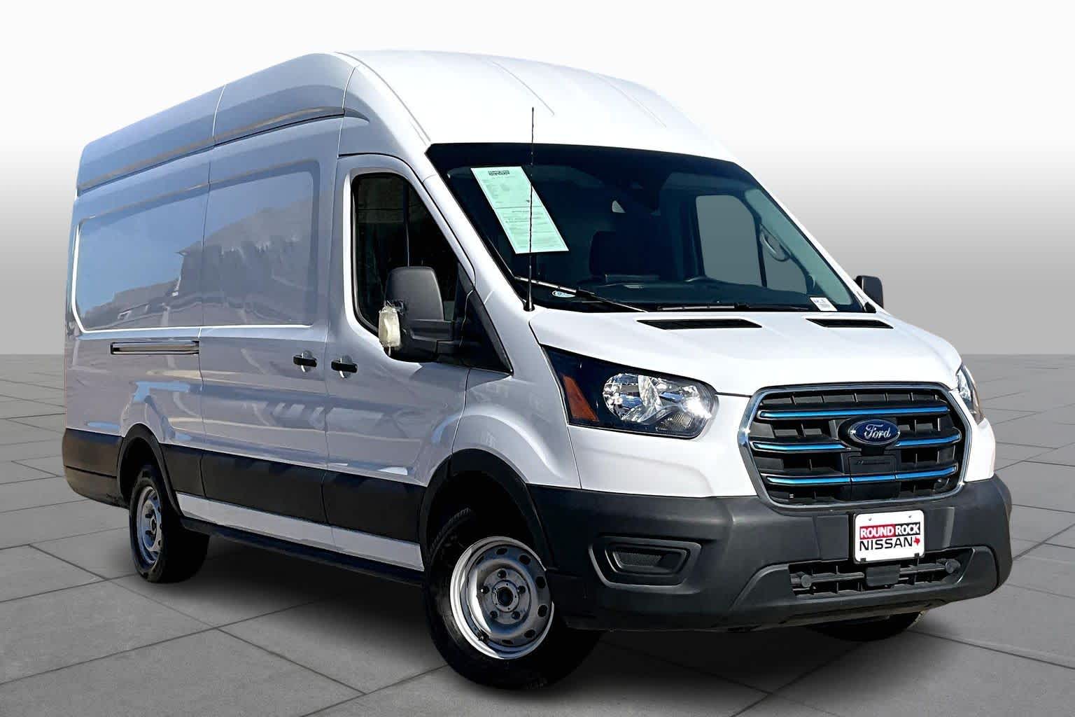 Used 2022 Ford E-Transit Cargo Van Base with VIN 1FTBW3XK2NKA51169 for sale in Round Rock, TX