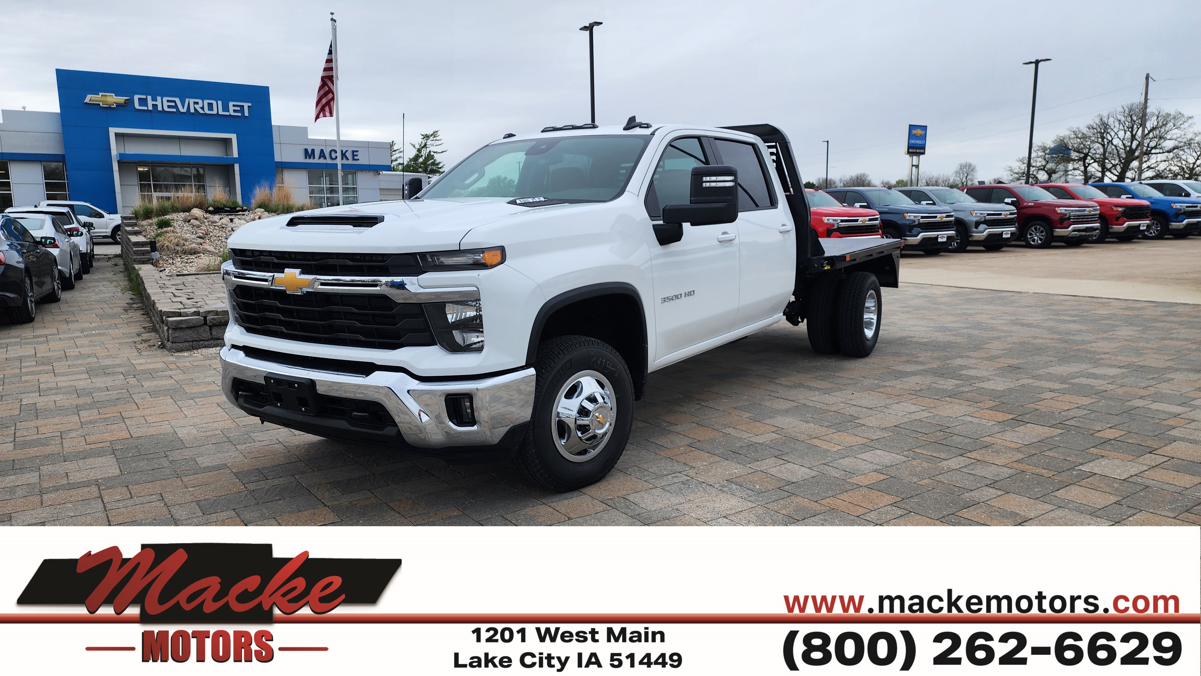 New 2024 Summit White Chevrolet LT DRW image 1