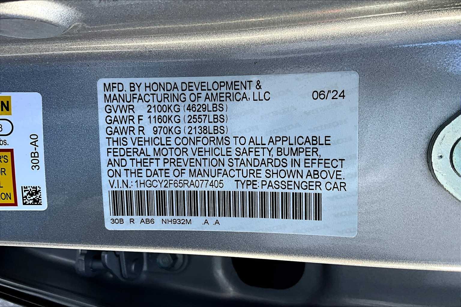 2024 Honda Accord Hybrid EX-L photo 30