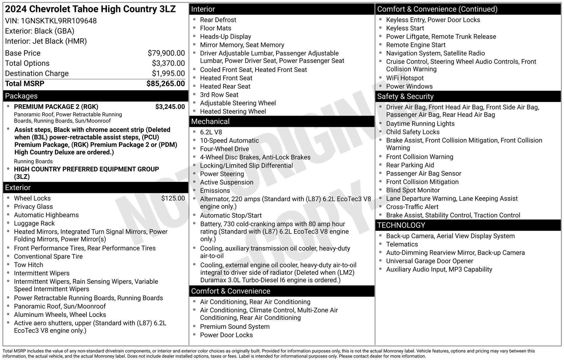 2024 Chevrolet Tahoe High Country's photo
