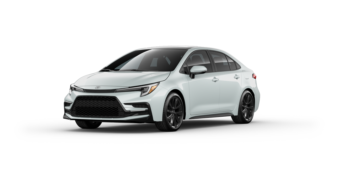 New 2025 Wind Chill Pearl with Midnight Black Metallic roof [extra_cost_color] Toyota XSE image 1