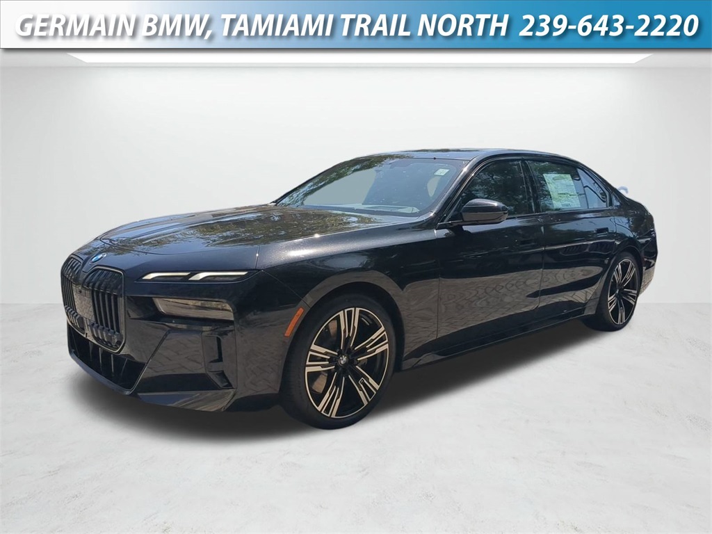 New 2025 Black Sapphire Metallic BMW 760i xDrive image 1