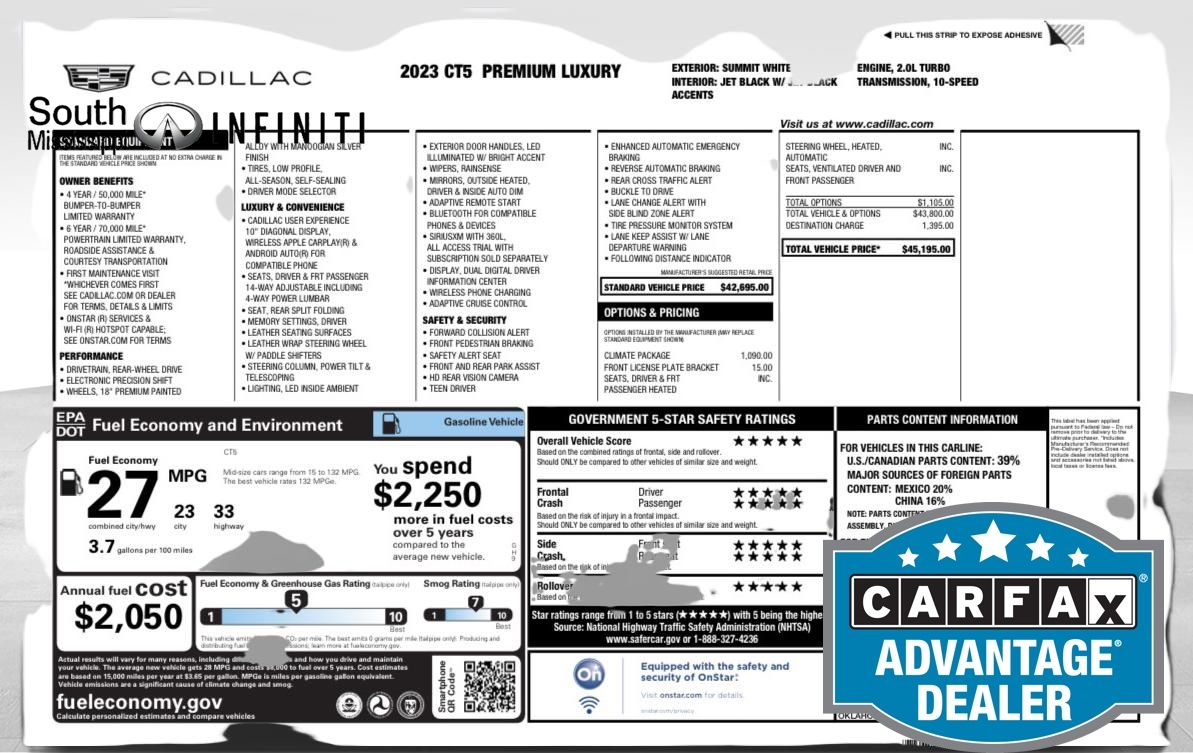 2023 Cadillac CT5 Premium Luxury's photo
