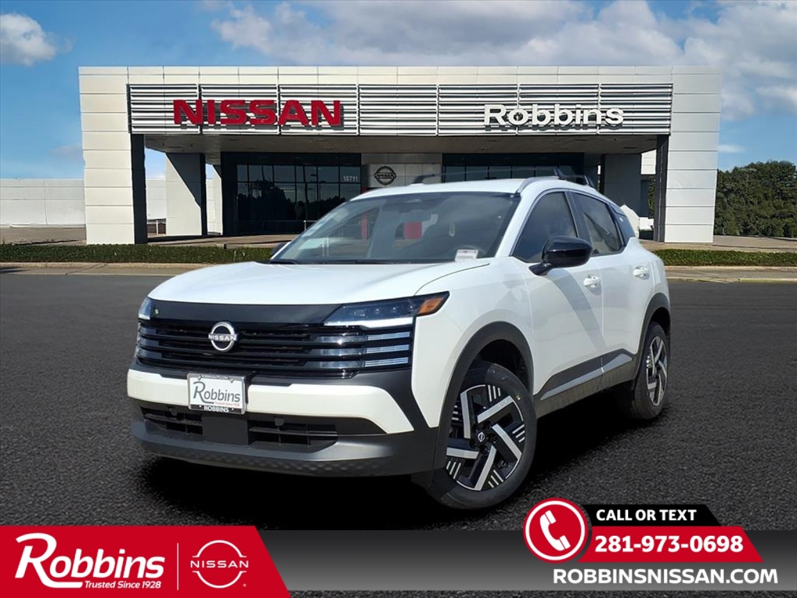 2026 Nissan Kicks SV White at Robbins Nissan
