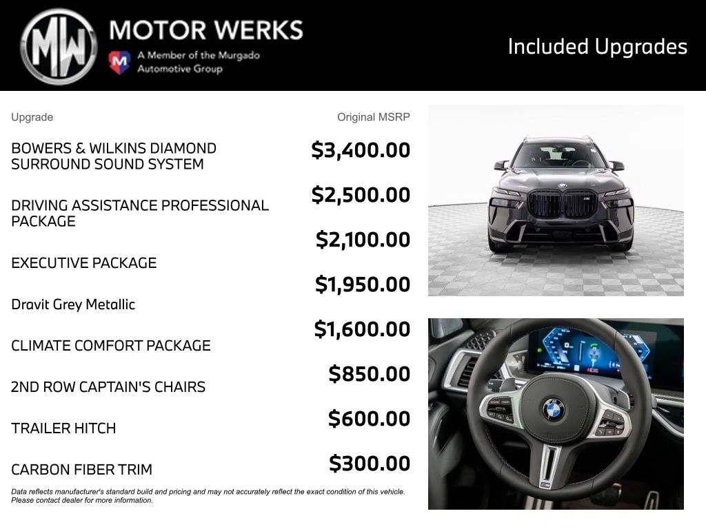 New 2026 Dravit Grey Metallic BMW M60i image 4