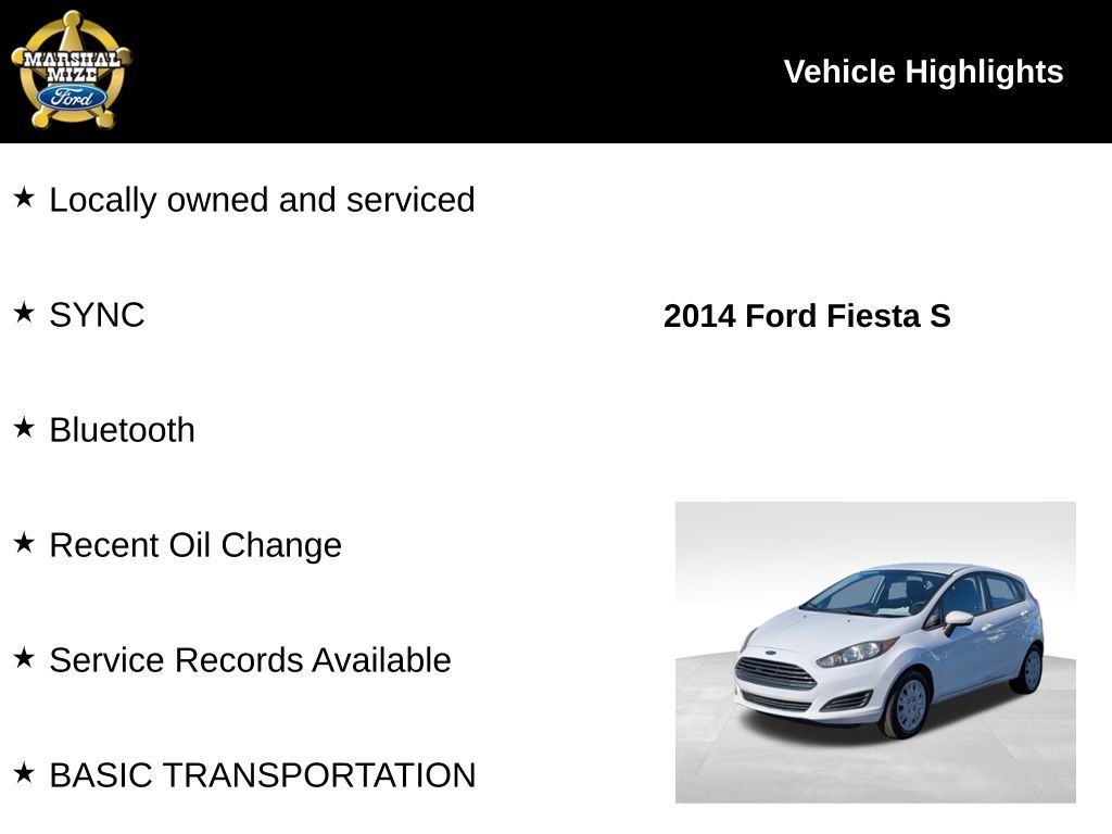 Used 2014 Ford Fiesta S with VIN 3FADP4TJ8EM177222 for sale in Chattanooga, TN