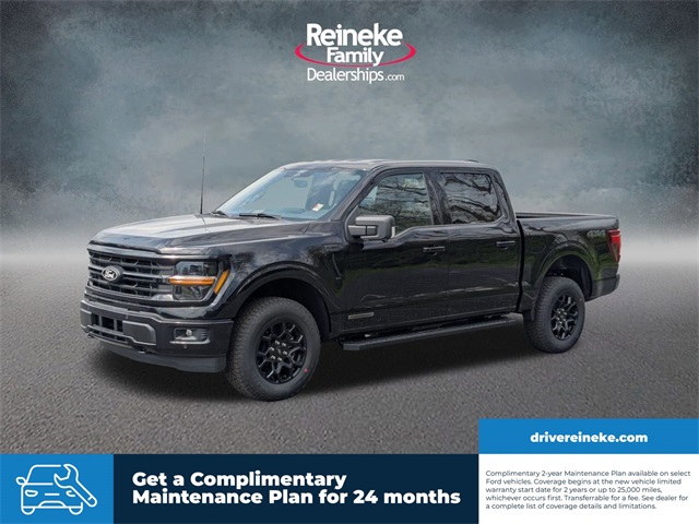 New 2025 Agate Black Metallic Ford XLT image 1