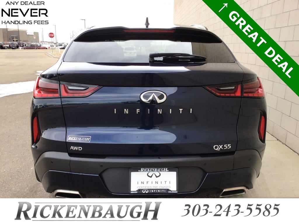 Certified PreOwned 2023 INFINITI QX55 LUXE 4D Sport Utility in Dacono P2497 Rickenbaugh INFINITI