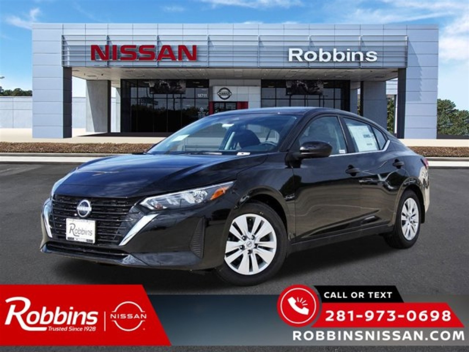 2025 Nissan Sentra S Black at Robbins Nissan