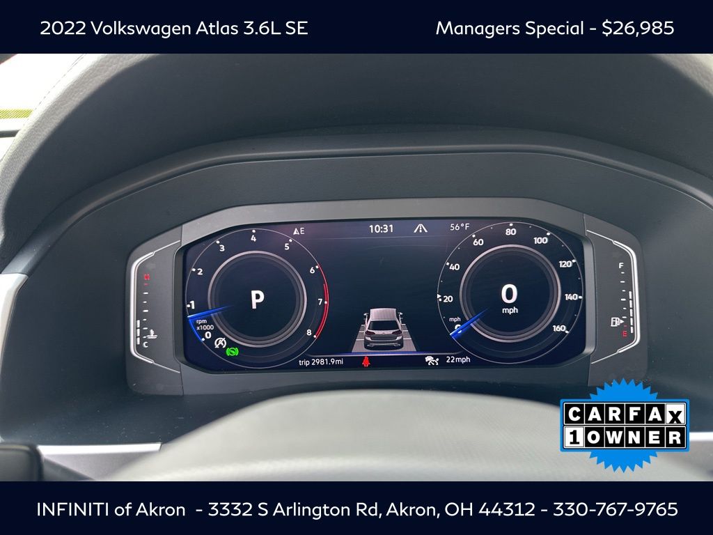2022 Volkswagen Atlas SE Technology photo 2