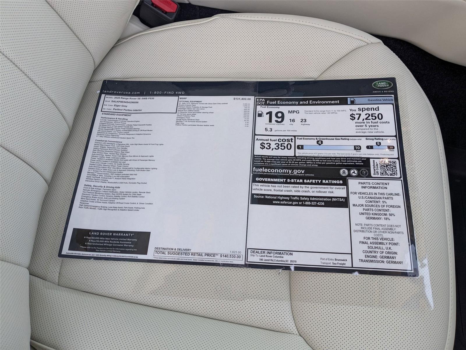 2025 Land Rover Range Rover SE photo 32