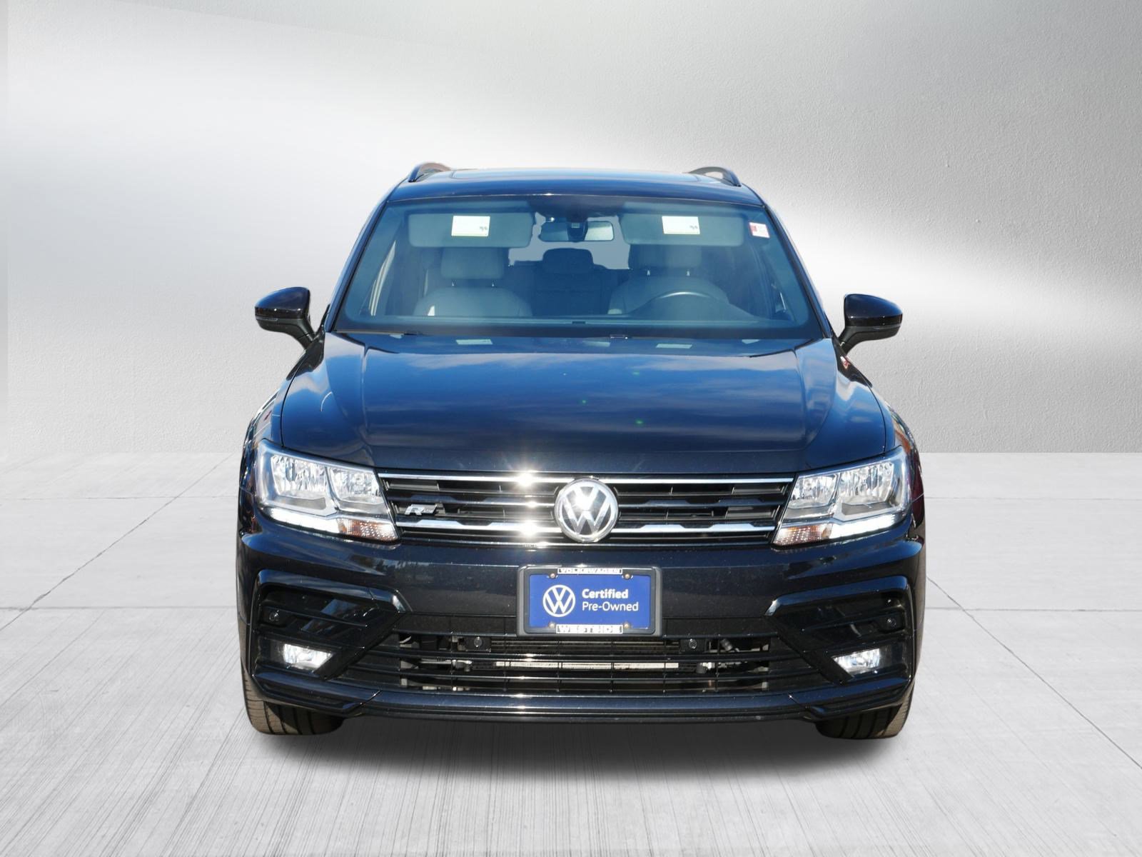 Certified 2021 Volkswagen Tiguan SE R-LINE BLACK with VIN 3VV2B7AX3MM154388 for sale in Saint Louis Park, Minnesota