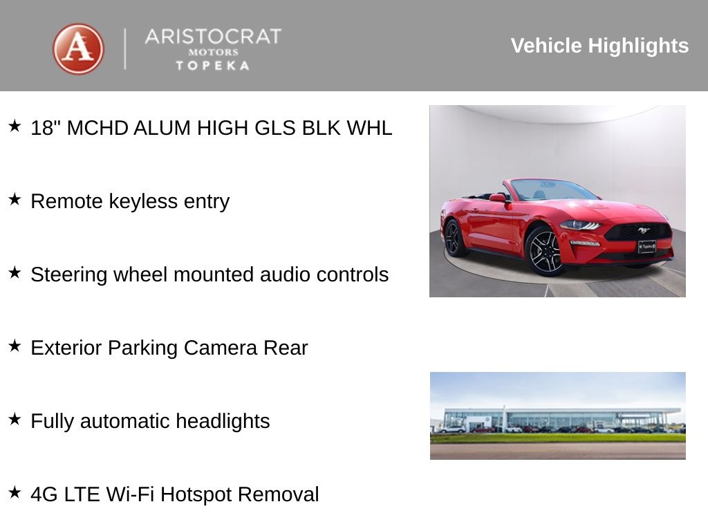 Used 2023 Ford Mustang EcoBoost Premium with VIN 1FATP8UH1P5111375 for sale in Kansas City