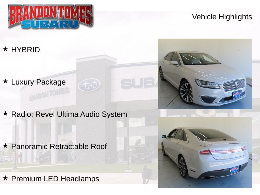 2019 Lincoln MKZ Hybrid Reserve photo 3