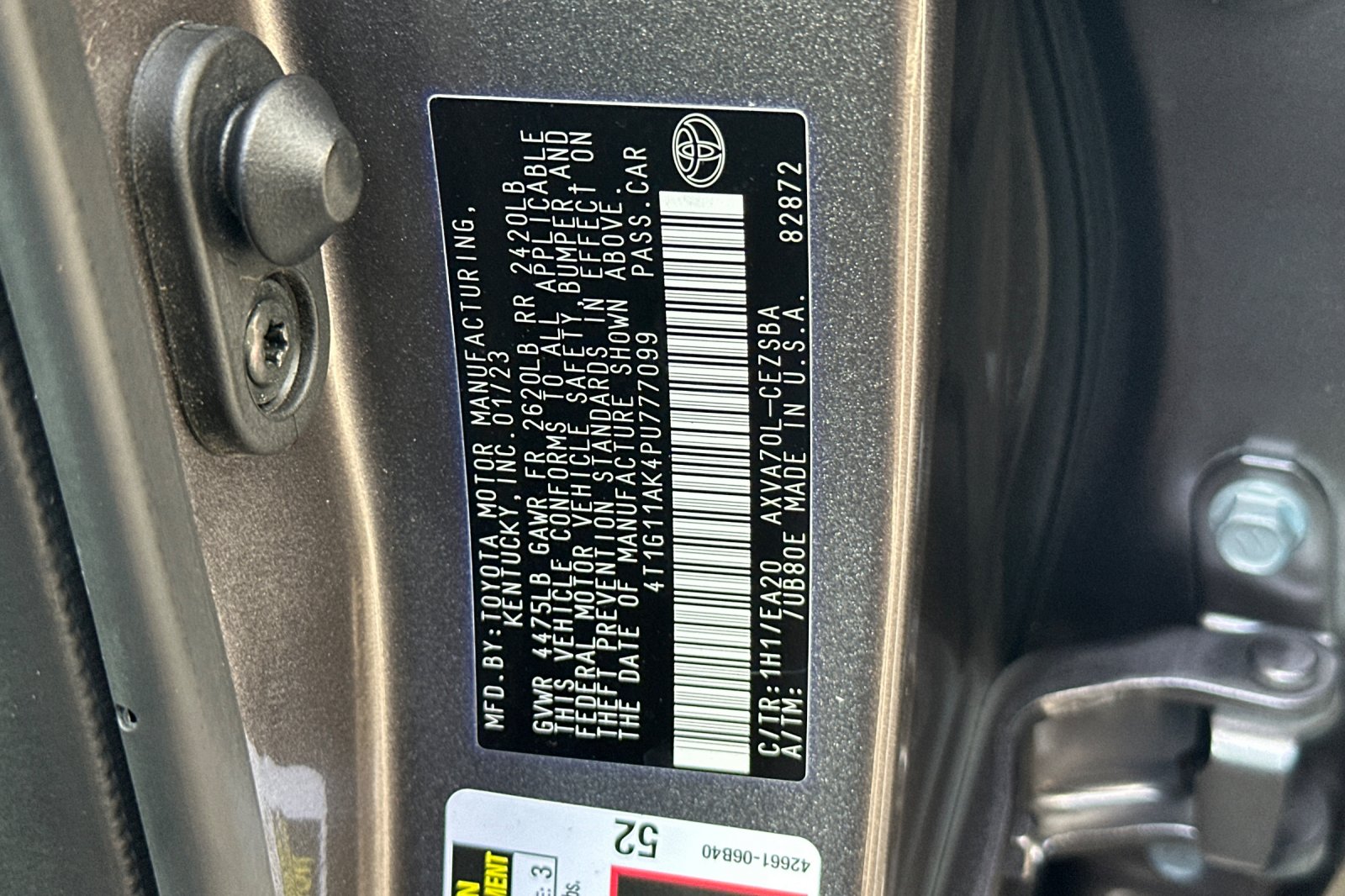 2023 Toyota Camry SE photo 23
