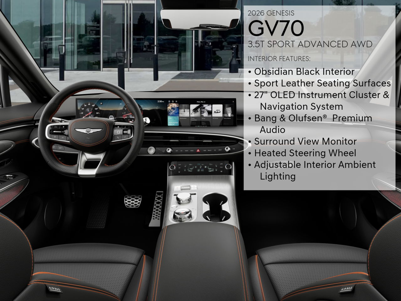 2026 Genesis GV70 3.5T Sport Advanced photo 29