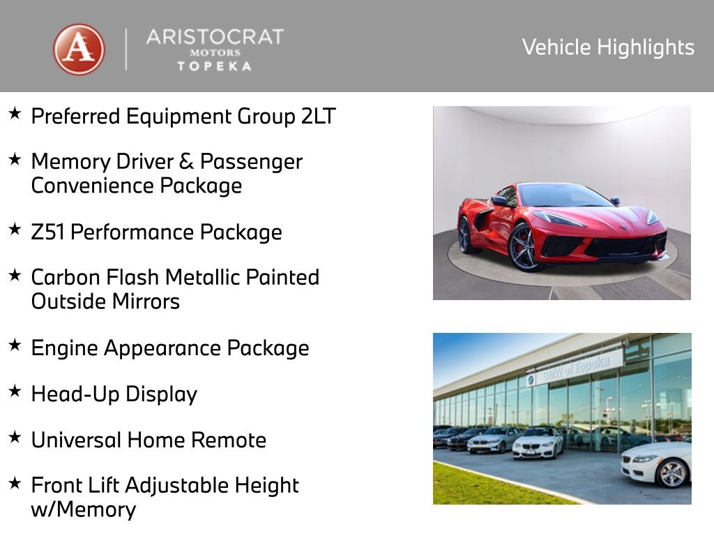 Used 2021 Chevrolet Corvette 2LT with VIN 1G1YB2D41M5105363 for sale in Kansas City